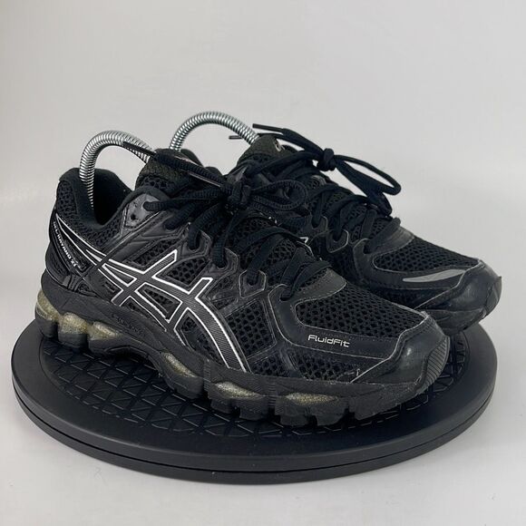Asics Gel-Kayano 21 Silver/Black Athletic Running Shoes T4H7N Women’s Size 7.5 - Picture 3 of 12